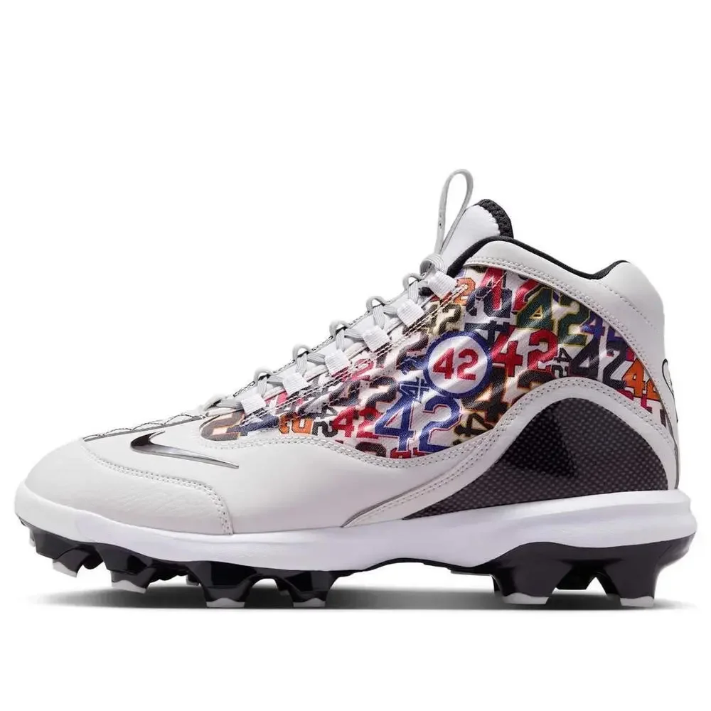 $169 Nike Griffey 2 MCS Jackie Robinson Baseball Cleats Size 13 Grey HJ4509-001 - Picture 5 of 13